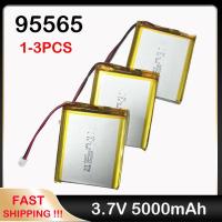 ราคา 955565 Rechargeable Battery Lithium Polymer Battery for MP3 MP4 small Bluetooth Speakers DVD GPS 955465 955565 5000mAH 3 (29012487527)