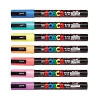 ราคา Uni POSCA PC-3M ปากกามาร์กเกอร์ สีแบบธรรมชาติอย่างดี มีให้เลือก 7 สี (5837866562)