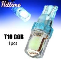 ราคา Hittime 1 ชิ้น T10 COB LED รถ Super Bright Ice Blue Silica ป้ายทะเบียนหลอดไฟ 194 W5W C8Q4 (29373666550)