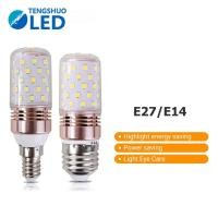 ราคา Tengshuo หลอดไฟ LED 220V E27 E14 12W ข้าวโพด สีขาวอบอุ่น 3 สี สําหรับโคมไฟระย้า (20735253365)