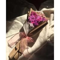 ราคา ช่อสแตติสไซส์กลาง ช่อดอกไม้ปัจฉิม ช่อดอกไม้แห้ง ดอกสแตติส (17017302349)