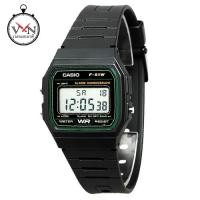 ราคา นาฬิกาข้อมือผู้ชายคาสิโอ ดิจิตอล Casio Digital สายเรซิ่น ขอบสีเขียว รุ่น F-91W-3DG, F-91W-3, F-91W (27726207418)