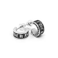 ราคา Chrome Hearts Sterling Silver 925 เครื่องประดับเงินแท้ ต่างหู F*ck you Hoop Earring Code:CED020 (6879108823)