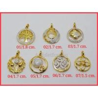 ราคา จี้ทรงกลม จี้ทอง 18k จี้เพชรสวิส (28302791273)
