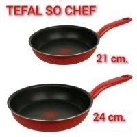 ราคา Tefal So Chef 21/ 24 cm. ก้นอินดักชั่น ก้นแบน เคลือบกันติดไทเทเนี่ยม ใช้กับเตาแม่เหล็กไฟฟ้าได้ (11585691257)