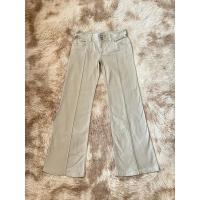 ราคา กางเกงขาม้า เอวต่ำ สีครีม Size ML (29819285781)