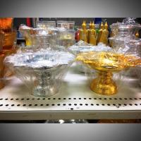 ราคา พานโตกพลาสติก 18 ซม. พานพลาสติก พานเงิน พานทอง (2758974661)