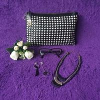 ราคา Preloved Clutch Can Sling Leather with Chess Motif (8548011799)