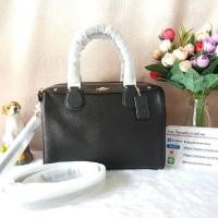 ราคา COACH F57521 MINI BENNETT SATCHEL IN CROSSGRAIN LEATHER COLOR : IMITATION GOLD/BLACK (1079702210)