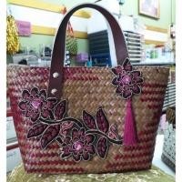 ราคา กระเป๋าสานกระจูด+แต่งลูกไม้ (763072712)