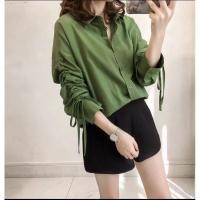 ราคา เสื้อเชิ้ตแต่งช่วงแขน สไตล์เกาหลี ราคาถูกมาก (9283060171)