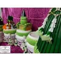 ราคา พานขันหมาก เซทสีเขียว (3358855734)