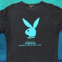 ราคา (พร้อมส่ง) เสื้อยืดคอกลม PlayBoy Sports New York สีกรม (1795398537)