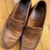 ราคา รองเท้า Brooks Brothers penny loafers shoes Made in USA-ของมือสอง (24041287816)