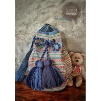 ราคา กระเป๋าสะพายข้างผ้าทอ "ทรงขนมจีบ" (22119205676)