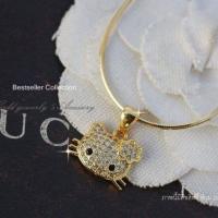 ราคา จี้คิตตี้เพชร CZ แท้ชุบทอง 5 ไมครอน (6803966922)