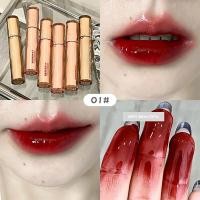ราคา Gege Bear Crystal Lip Glaze Mirror Juicy Finish Non Sticky Moisturizing Dry Lips Plumping Lip Gloss สไตล์เกาหลี (25433131994)