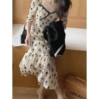 ราคา พร้อมส่ง!!! เดรสยาวสไตล์เกาหลี (10747036036)