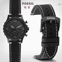 ราคา Fossil FOSSIL สายหนังแท้ชาย FS4656/FS4682/FS5586/JR1354 Retro นาฬิกาอุปกรณ์เสริม (29922489950)