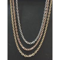 ราคา 9kสร้อยคอลายโซ่อิตาลีทองแท้อิตาลีสีขาวสีชมพู (24890327353)