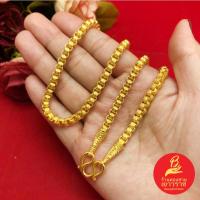 ราคา สร้อยคอลายทาโร่คู่ลายในตัวพ่นทรายตัดลาย หัวจรวด ความยาว 24 นิ้ว เทียบเท่า 3 บาท ชุบทอง หุ้มทอง สีสวยเหมือนจริง (27326666182)