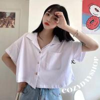 ราคา milky crop topเสื้อครอปสไตล์เกาหลี พร้อมส่ง 3 สีจ้า (8563676015)