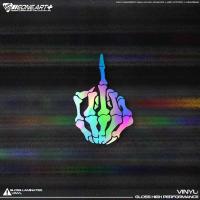 ราคา Eone Skull มือขวากระดูกมือท่าทางตลกกระจกตัวถังรถยนต์ไฟฟ้ากระเป๋าเดินทางสติกเกอร์กันน้ำ (27509151551)