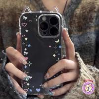 ราคา หัวใจที่มีสีสันสําหรับ iphone16pro เคสโทรศัพท์ 14plus หูฟังแมวสามมิติเปลือกนิ่ม 15 13 สาว 12 การ์ดเล็ก 11 เอวเล็กโปร่งใสเต็มเคสโทรศัพท์ TED (29578313005)