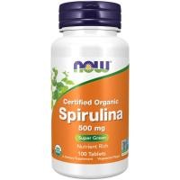 ราคา สาหร่ายเกลียวทอง / NOW Foods, Certified Organic Spirulina, 3,000 mg, 100 Tablets (500 mg per Tablet) - [EXP 08/2026] (25117765376)