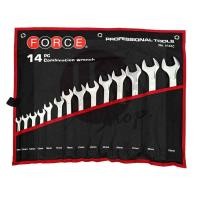 ราคา FORCE ประแจ ประแจแหวนข้างปากตาย ชุดประแจแหวนข้างปากตาย 14 ชิ้น (มิล) Model 5141C (3689561607)