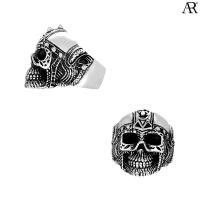 ราคา ANGELINO RUFOLO Ring ดีไซน์ Demon Warrior แหวนผู้ชาย Stainless Steel 316L(สแตนเลสสตีล)คุณภาพเยี่ยม สีเงิน (5447451896)