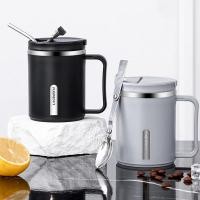 ราคา 500ml Thermos Coffee Cup With Spoon Stainless Steel Water Cup With Tea Built-in Filter Iced Coffee Mug Double-layer Vacu (29510917044)