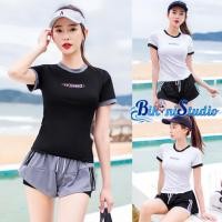 ราคา ชุดว่ายน้ำน่ารักๆ ชุดว่ายน้ำแขนสั้น ชุดว่ายน้ำทูพีช ผ้าเนื้อดี เหมาะกับเดินชายหาดสบายๆ (29373299145)
