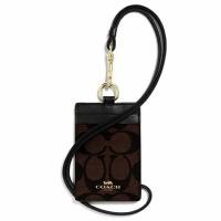 ราคา สายคล้องบัตร COACH F63274 ID LANYARD IN SIGNATURE COATED CANVAS (3352966680)