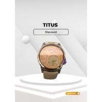 ราคา นาฬิกา Titus แบรนด์แของแท้100% สายหนัง สีขาวมือสอง สภาพตามการใช้งาน (18616239815)