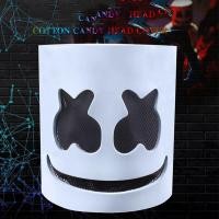 ราคา Hot Halloween Luminous Head Cover LED Light Up Cosplay DJ Marshmello Headgear Glowing Neon Night Club Music Rave Props (29326628240)
