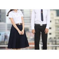 ราคา กระโปรงพลีท ร้านนิสิต นักศึกษา สีกรมท่า สีน้ำเงิน จุฬาฯ (23050298437)