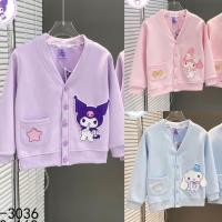 ราคา [คลังสินค้าพร้อม] เสื้อแจ็คเก็ตเด็กผู้หญิง Big Kids Girls Cartoon Tops Kuromi เสื้อแจ็คเก็ตกระดุมแถวเดียวน่ารัก、女童外套中大童女孩卡通上衣库洛米可爱单排扣外套 (29363757922)
