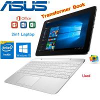 ราคา Asus Transformer Book T100H Intel X5 Z8500 1.4-2.2 GHz Quad Core Windows 10 4GB 64GB 2in1 แท็บเล็ตพีซี แล็ปท็อป หน้าจอสัมผัส WiFi อัลตร้าพอร์ต USB 3.1 Type C ใช้แล้ว 10.1 นิ้ว (25717628893)