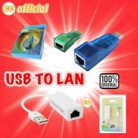 ราคา ✅แท้100% Adapter USB 2.0 to Lan RJ45 Ethernet 10/100 Mbps หัวแปลง USB LAN Network Adapter For PC #CC (23042728948)