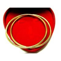 ราคา TANITTgems กำไลเนื้อทองเหลืองแท้แบบเกลี้ยงขัดเงาขนาดหนึ่งบาท2.5มม.สองวง (8915819991)