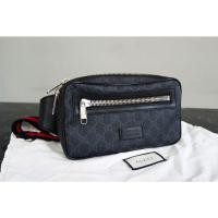 ราคา GUCCI GG Supreme Black belt bag (18512956957)