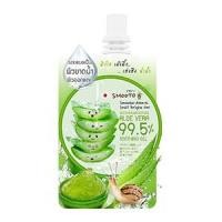 ราคา Smooto Aloe-E Snail Bright Gel สมูทโตะว่านหาง (1 ซอง) ว่านหางจระเข้ (1594604848)