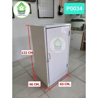 ราคา P0034 ตู้เหล็กเก็บของ ทรงสูง บานเปิดเดี่ยว ล๊อคสายยู มีล้อ มือสอง งานDIY (24818654164)