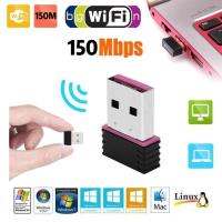 ราคา ตัวรับWiFiสัญญาณ ตัวรับไวไฟ ตัวรับสัญญาณไวไฟ Mini Wireless USB WIFI 150Mbps Network Card USB 2.0 WiFi Adapter (4954717501)