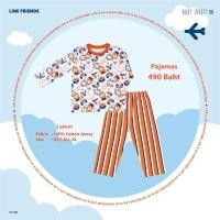 ราคา [ส่งต่อ] ชุดนอนเด็ก Babylovett x Line Friends size XL (เทียบเท่า 3T) สภาพใช้งานค่ะ (25740573356)
