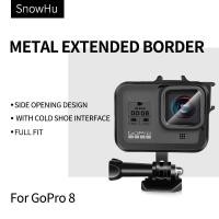 ราคา Aluminum Protective Frame Case for GoPro Hero 8 Black Action Camera Double Cold Shoe Mount Form-Fitted for gopro 8 (25912409262)