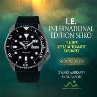 ราคา Seiko 5 sports Automatic นาฬิกาข้อมือผู้ชาย สายยาง รุ่น SRPD65K2,SRPD65K,SRPD65 (5925170086)