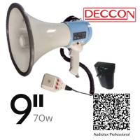 ราคา โทรโข่งรุ่น MG-3008B DECCON รายละเอียดสินค้า> พร้อมไมโครโฟน USB, SD CARD, AUX IN, ไซเรน, อัดเสียง> แบตเตอรี่ลิเที่ยม (11702935644)