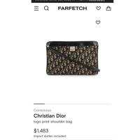 ราคา Dior vintage Trotter logogram Shoulder Bag handbag (18370880243)